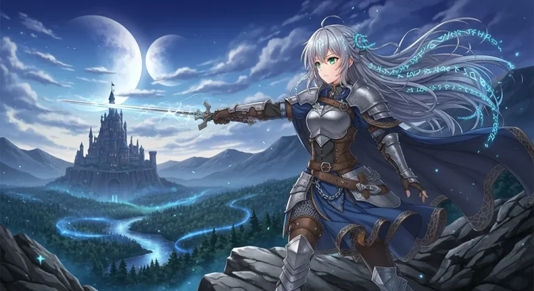 epic anime girl 8k desktop theme for mac