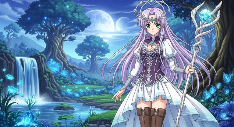 epic anime girl high resolution fantasy art for gaming pc