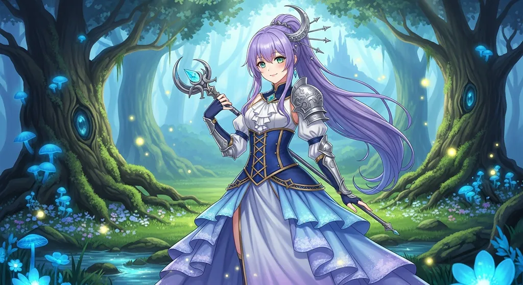 fantasy anime girl 8k wallpaper for desktop pc