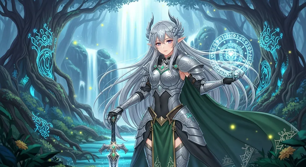 fantasy anime girl 8k background for laptop