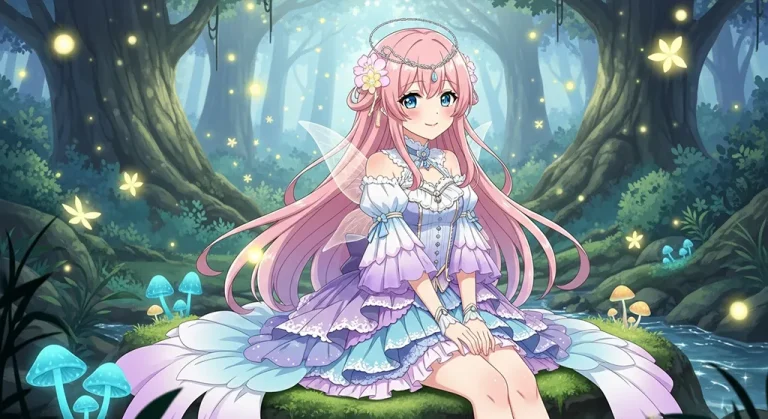 fantasy anime girl full hd aesthetic wallpaper for windows pc