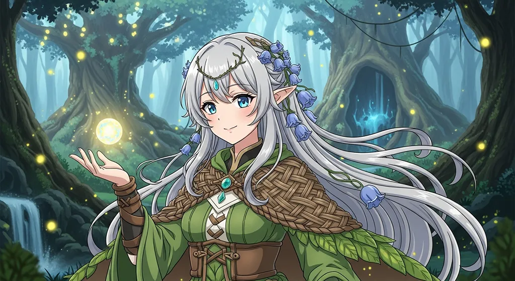 fantasy anime girl high resolution wallpaper for desktop pc