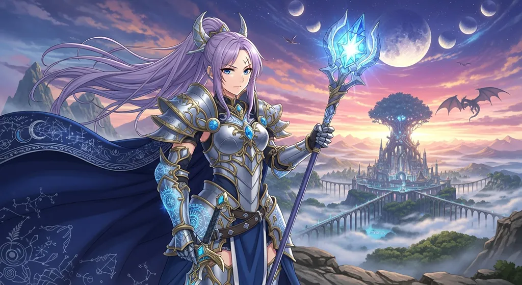 fantasy anime girl high resolution background for laptop