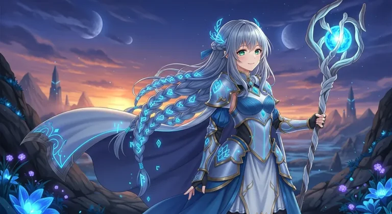 magical anime girl 8k desktop theme for mac