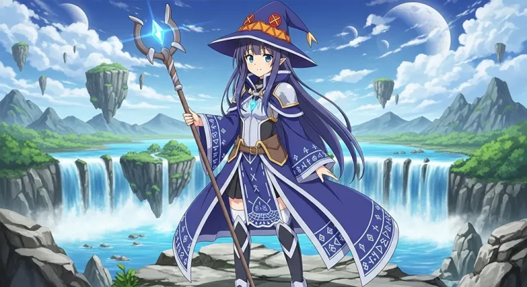 magical anime girl full hd wallpaper for desktop pc