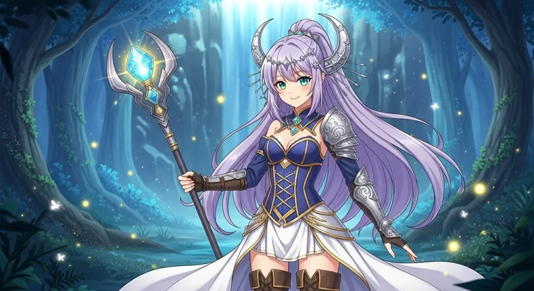 magical anime girl full hd aesthetic wallpaper for windows pc