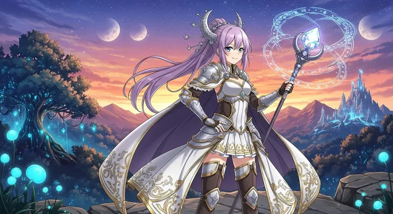 magical anime girl high resolution desktop theme for mac