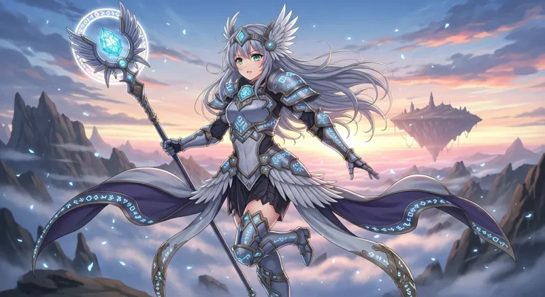 mystical anime girl 4k background for laptop