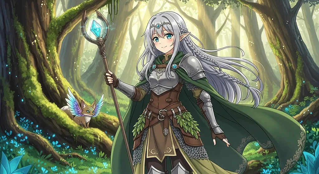 mystical anime girl ultra hd wallpaper for desktop pc