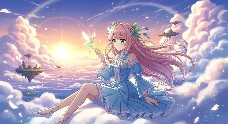 mystical anime girl 8k background for laptop