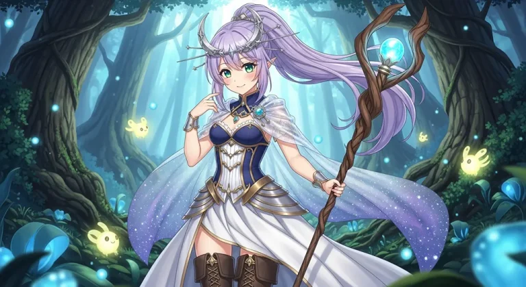 mystical anime girl full hd background for laptop