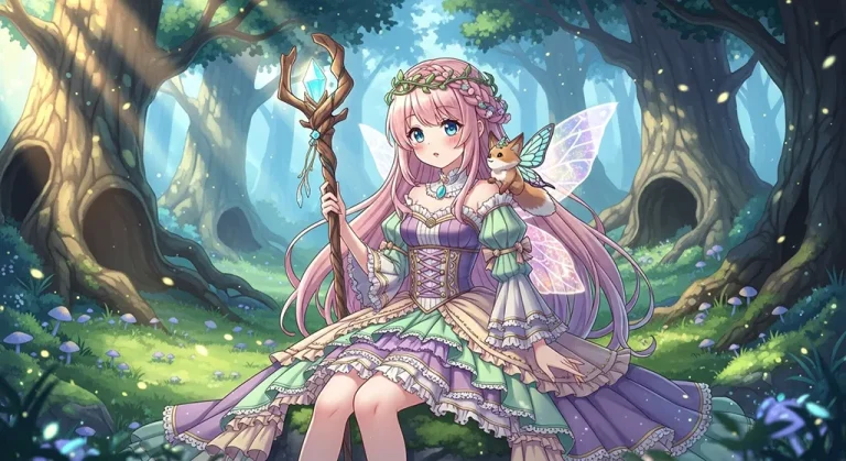 mystical anime girl full hd desktop theme for mac