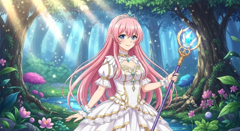 mystical anime girl high resolution fantasy art for gaming pc