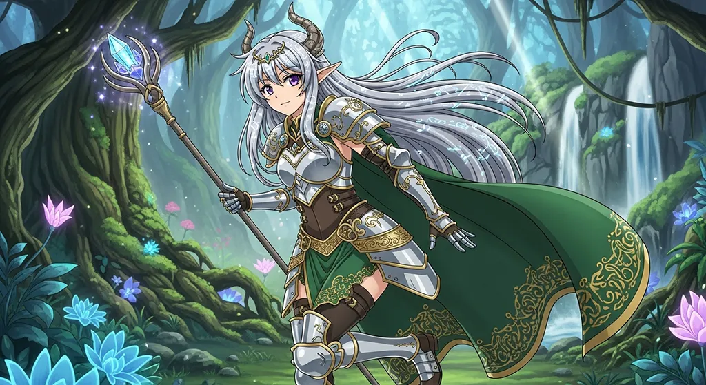 mystical anime girl high resolution desktop theme for mac