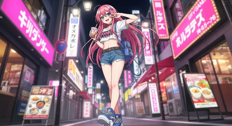 sweet anime girl 8k background for laptop