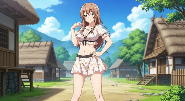 sweet anime girl full hd wallpaper for desktop pc