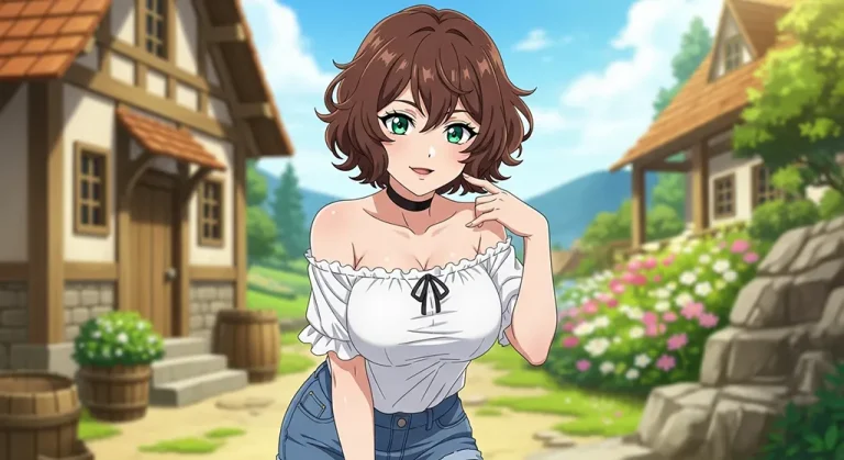 romantic anime girl full hd wallpaper for desktop pc