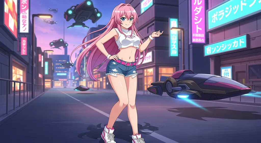 cute anime girl hd background for laptop