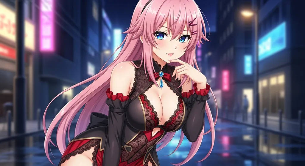 cute anime girl 8k background for laptop