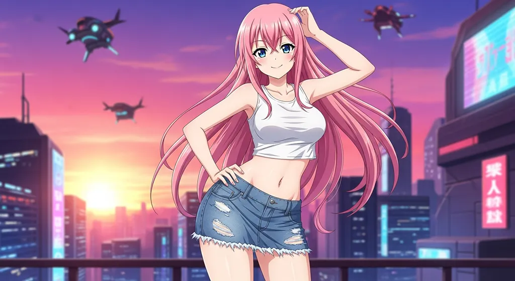 sweet anime girl 4k wallpaper for desktop pc