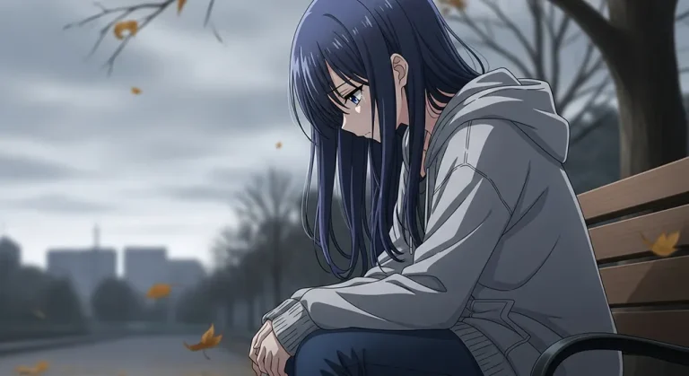 sad anime girl ultra hd desktop theme for mac