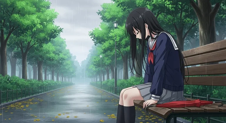 broken anime girl ultra hd aesthetic wallpaper for windows pc