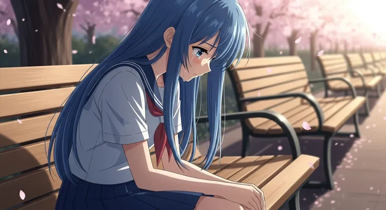 broken anime girl full hd anime art for gaming pc