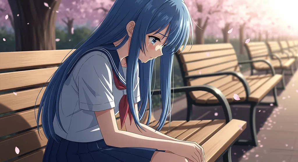 broken anime girl full hd anime art for gaming pc