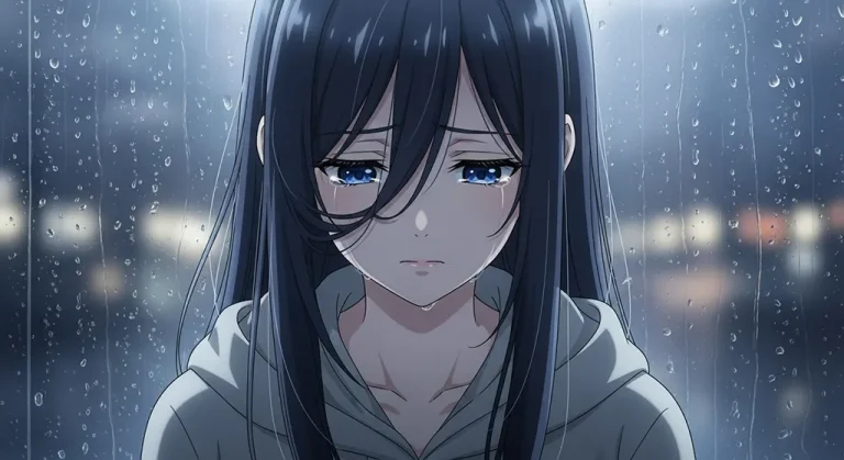 sad anime girl hd desktop theme for mac