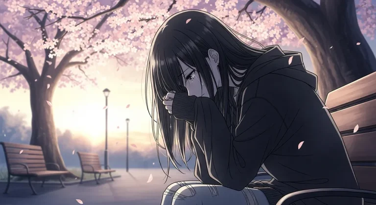 lonely anime girl 4k background for laptop