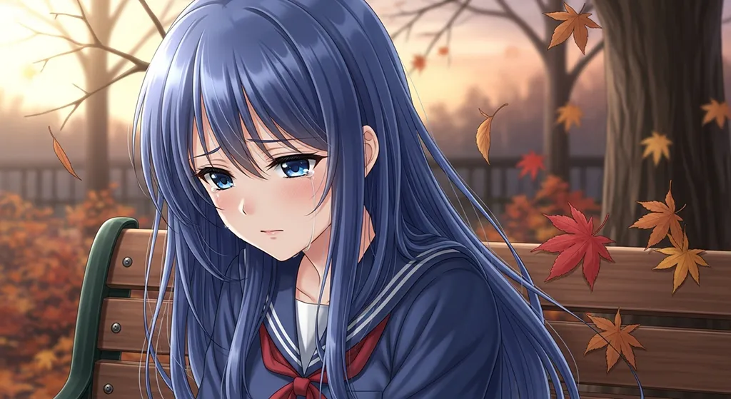 lonely anime girl hd anime art for gaming pc