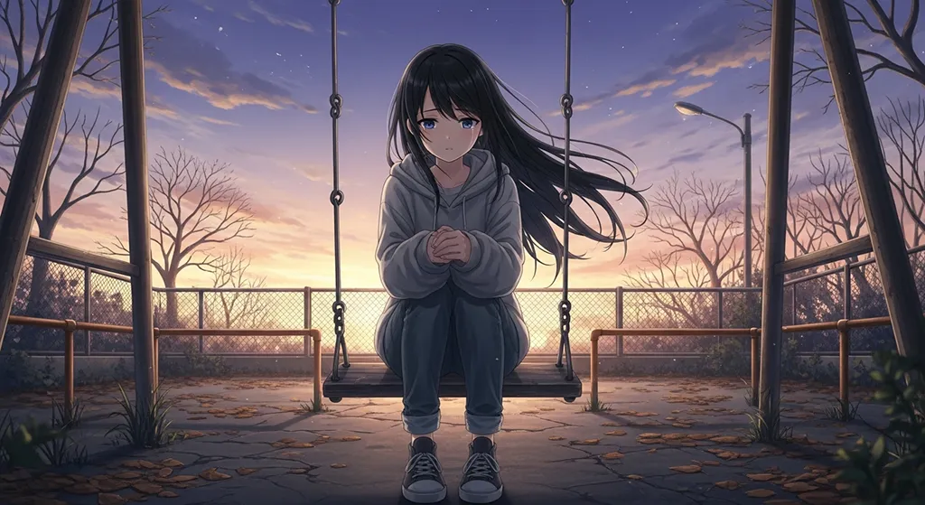 lonely anime girl full hd desktop theme for mac