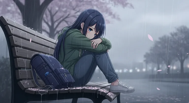 crying anime girl hd desktop theme for mac