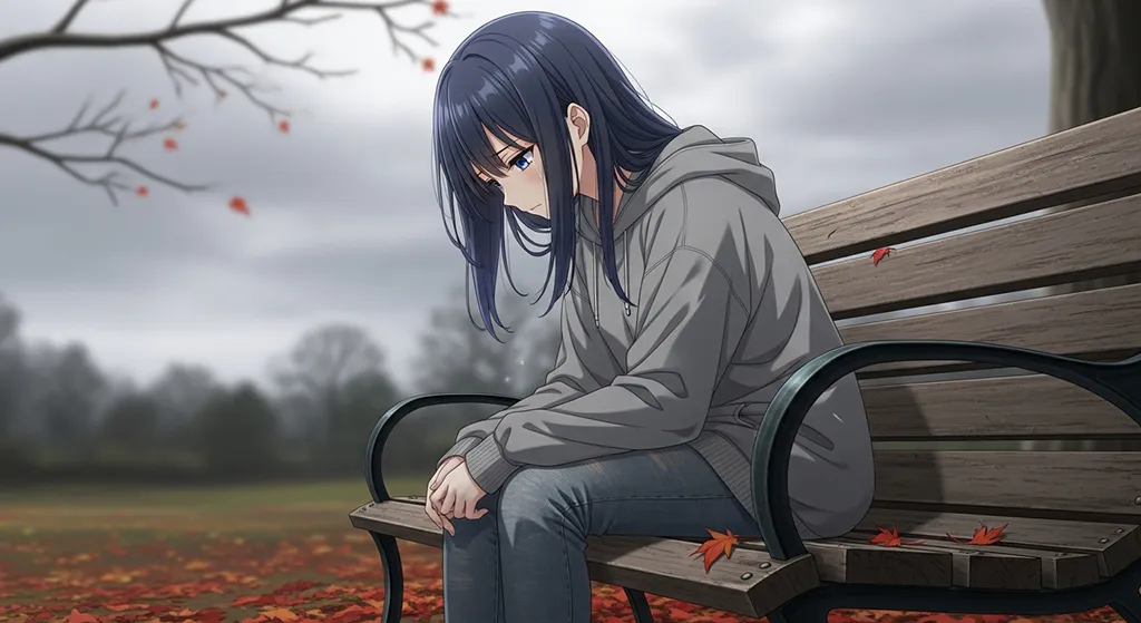 melancholy anime girl 4k aesthetic wallpaper for windows pc