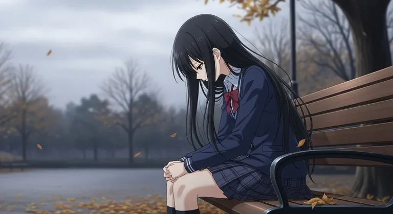 melancholy anime girl 4k desktop theme for mac