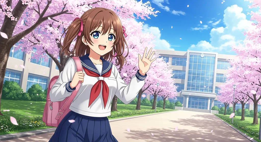 school anime girl 4k wallpaper for desktop pc