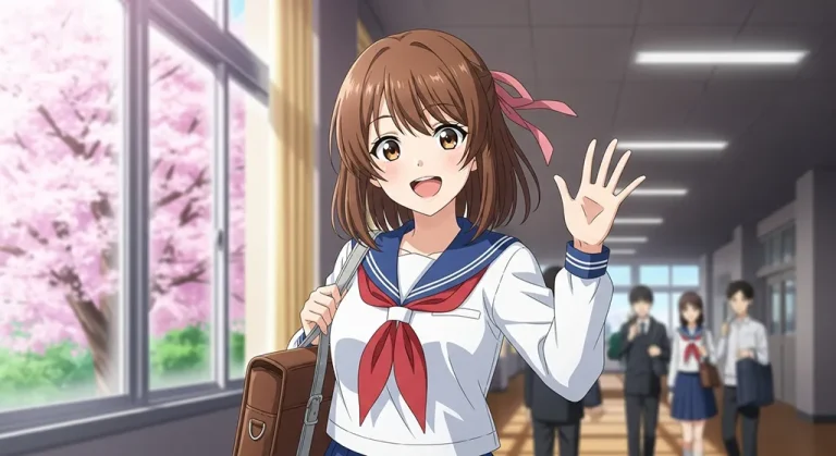 college anime girl full hd desktop theme for mac