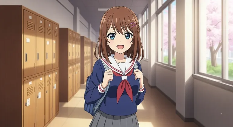 college anime girl high resolution anime art for gaming pc