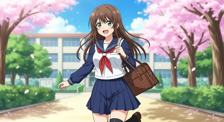 student anime girl 4k desktop theme for mac