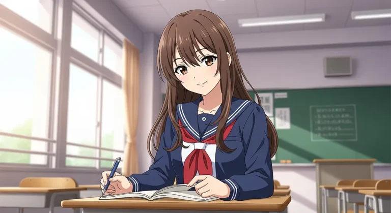 student anime girl ultra hd anime art for gaming pc