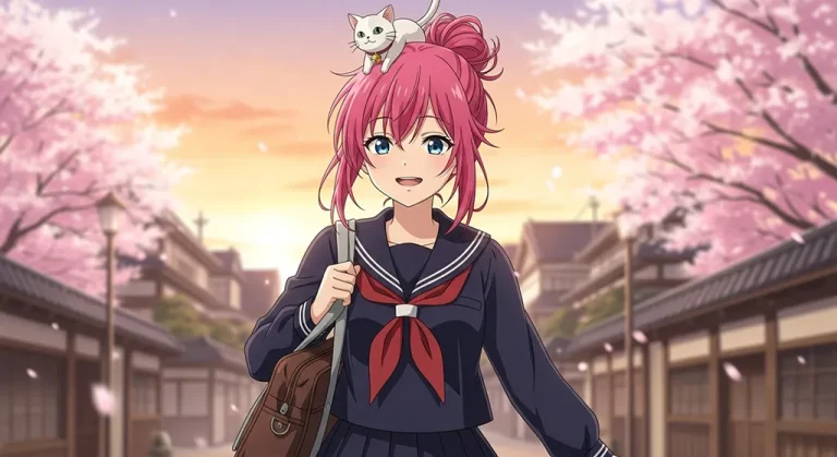 student anime girl hd anime art for gaming pc