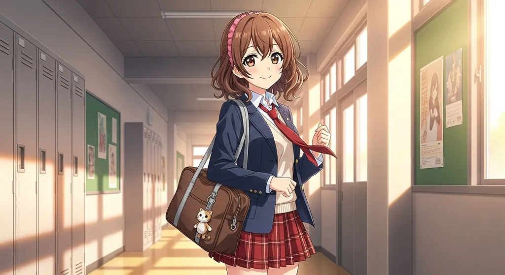 student anime girl high resolution wallpaper for desktop pc