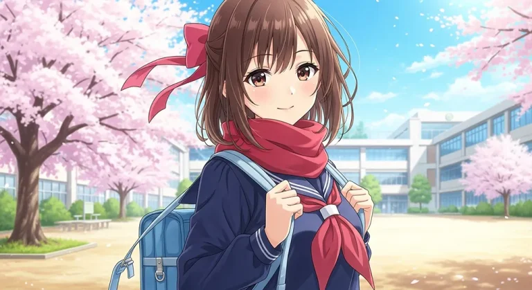 student anime girl high resolution desktop theme for mac