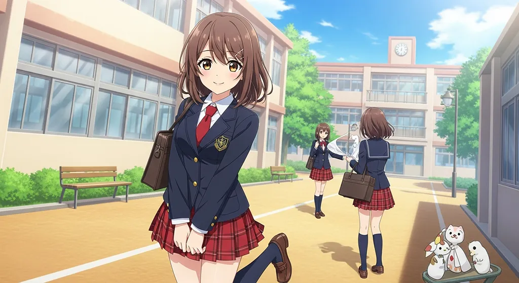 anime classroom anime girl 8k aesthetic wallpaper for windows pc