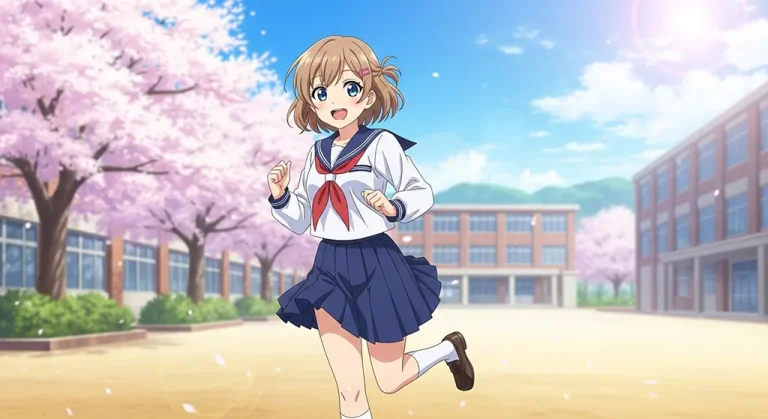 cute anime girl 4k background for laptop