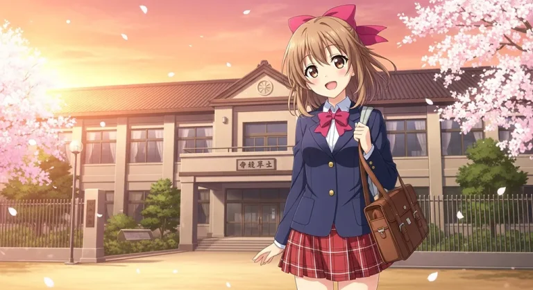 school anime girl 4k background for laptop