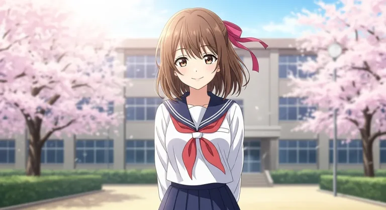 school anime girl high resolution anime art for gaming pc