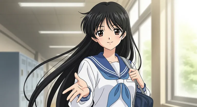 uniform anime girl 4k wallpaper for desktop pc