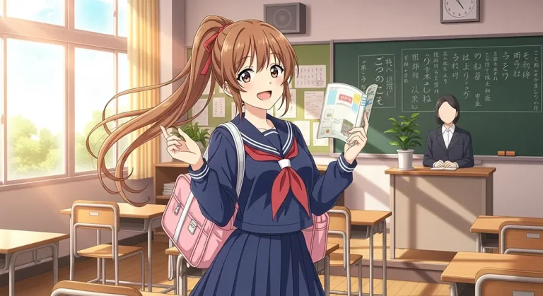 uniform anime girl 8k aesthetic wallpaper for windows pc