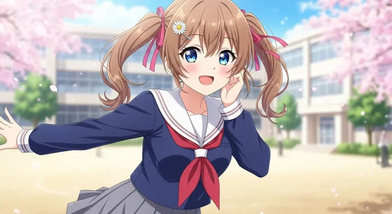 high school anime girl ultra hd anime art for gaming pc